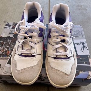 New balance 550 white purple